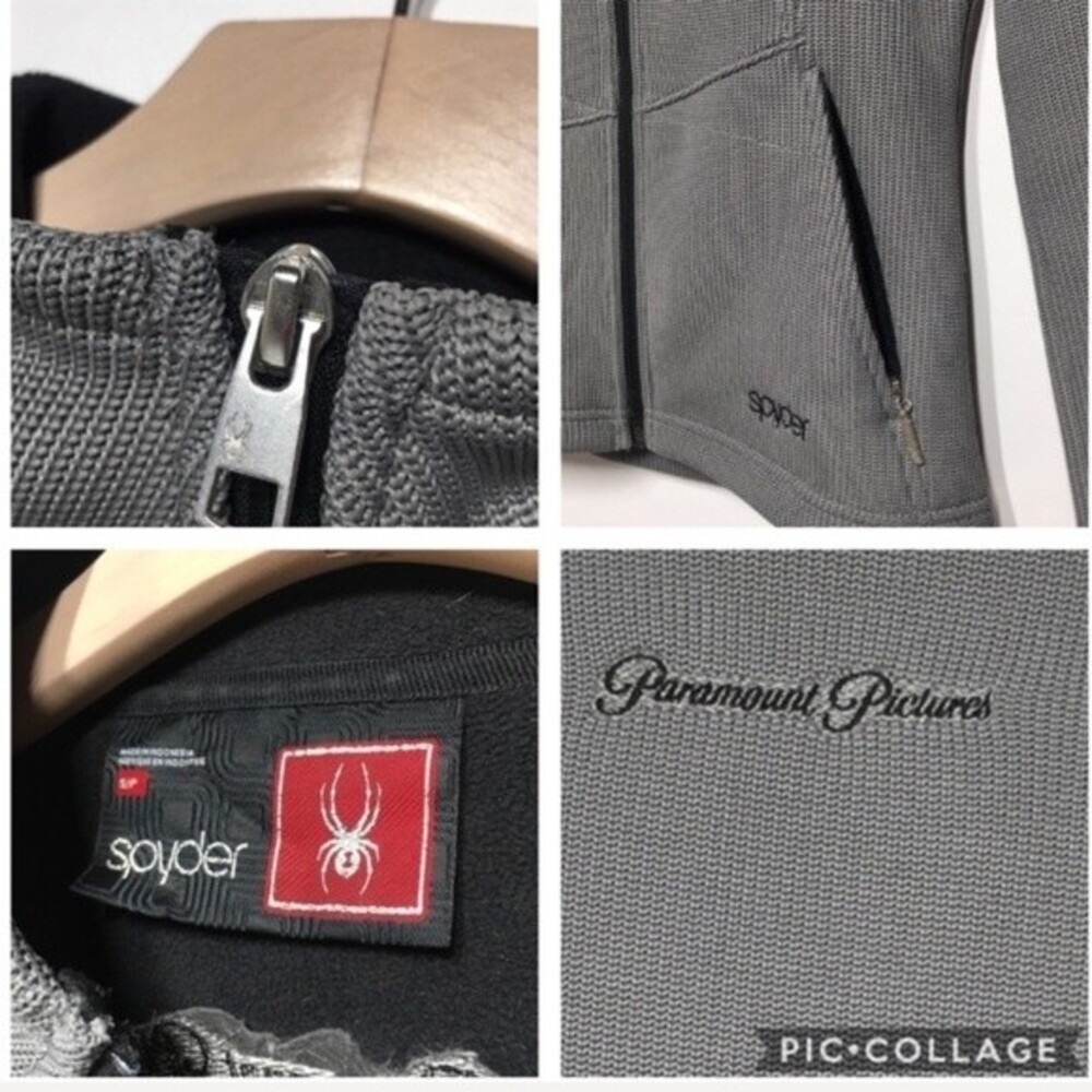 Spyder Endure Full-Zip Sweater Gray Jacket S - Picture 7 of 8